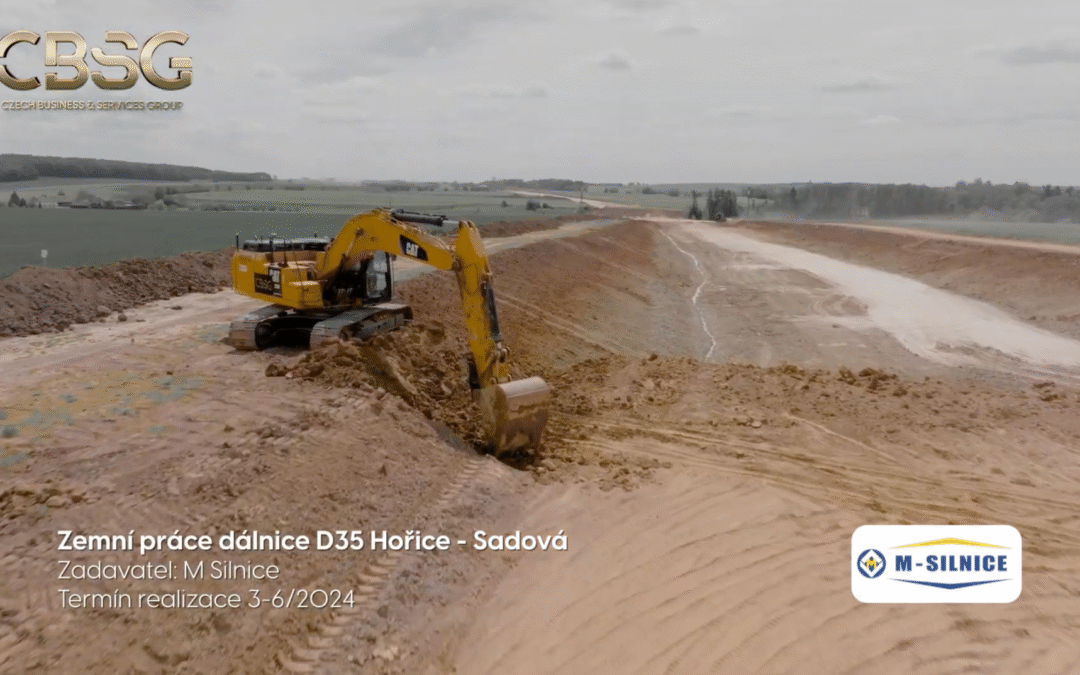 Zemní práce dálnice D35 Hořice – Sadová